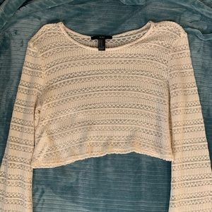 Long sleeve crop top.